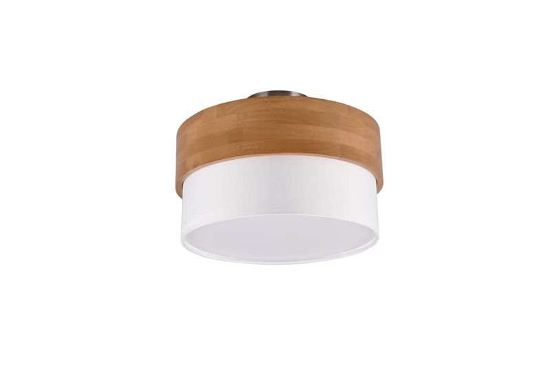 Plafon sufitowy nowoczesny Trio Seasons jasne drewno-biały  2 x E14 x 40W IP20 wym: 22 x 30 x 30 cm - 1 szt.