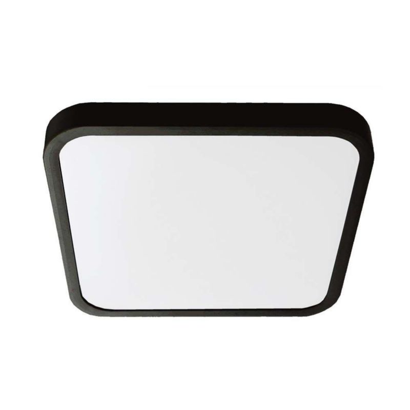 Plafon sufitowy nowoczesny V-TAC  czarno-biały LED 24W 4000K 2500lm kwadratowy IP44 wym: 6,5 x 29,5 x 29,5 cm - 1 szt.