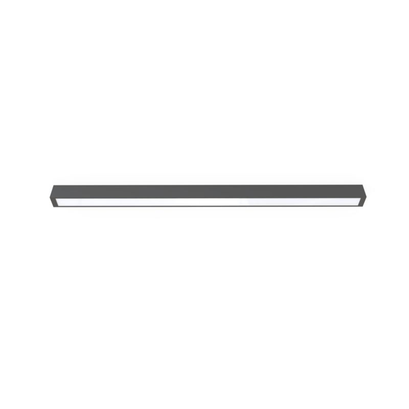 Plafon sufitowy Nowodvorski Lighting Straight grafitowo-biały  1 x T8/G13 x 22W IP20 wym: 6,5 x 5,5 x 122 cm - 1 szt.