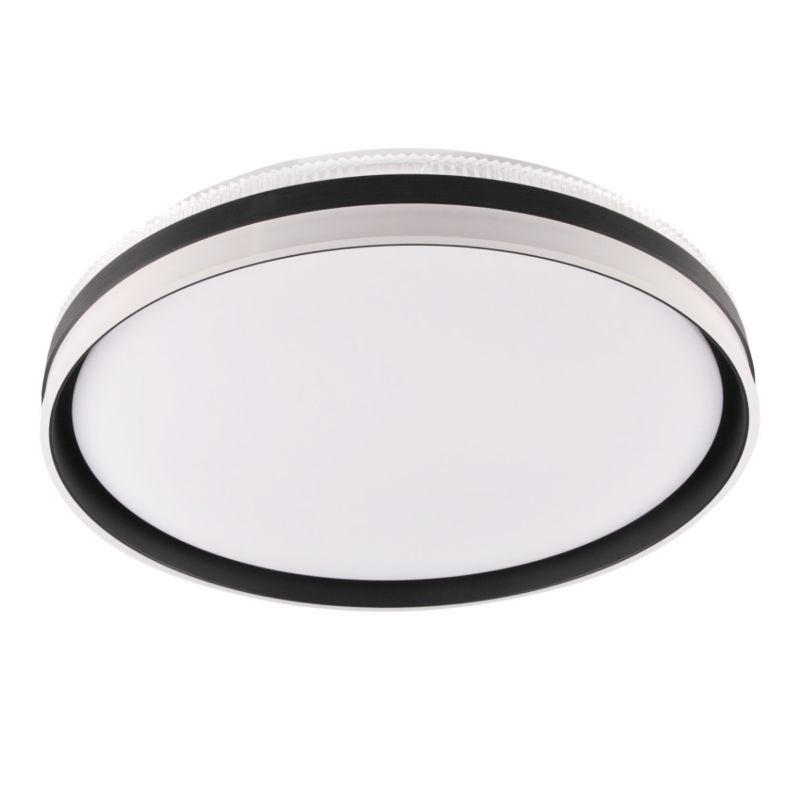 Plafon sufitowy Polux Barbara czarno-biały LED 72W 3000K-6000K 8000lm  IP44 wym: 8,5 x 48,5 x 48,5 cm tworzywo sztuczne - 1 szt.