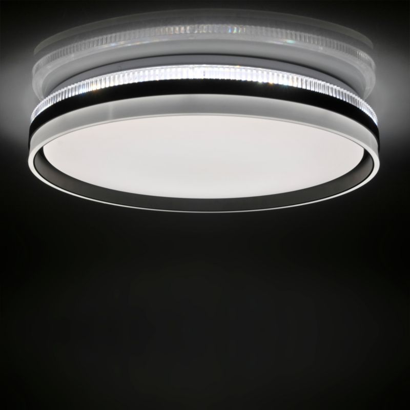 Plafon sufitowy Polux Barbara czarno-biały LED 72W 3000K-6000K 8000lm  IP44 wym: 8,5 x 48,5 x 48,5 cm tworzywo sztuczne - 1 szt.