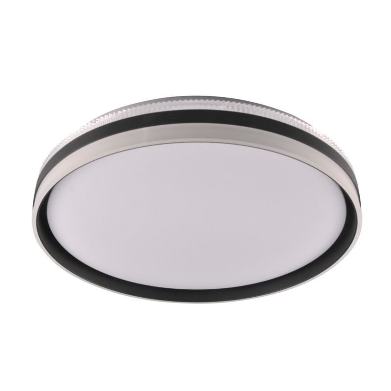 Plafon sufitowy Polux Barbara czarno-biały LED 72W 3000K-6000K 8000lm  IP44 wym: 8,5 x 48,5 x 48,5 cm tworzywo sztuczne - 1 szt.