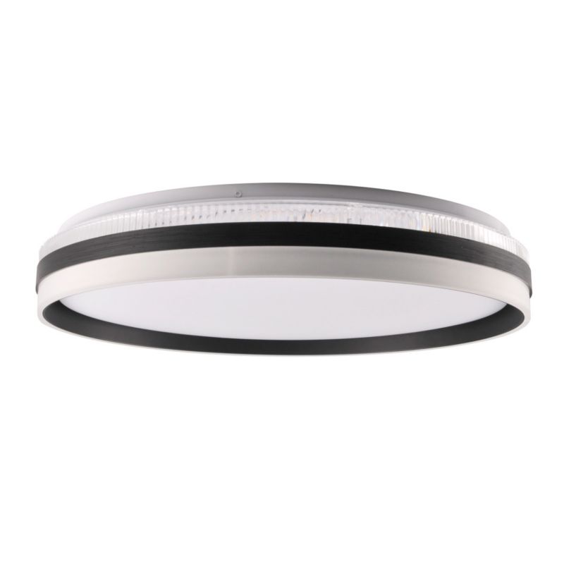 Plafon sufitowy Polux Barbara czarno-biały LED 72W 3000K-6000K 8000lm  IP44 wym: 8,5 x 48,5 x 48,5 cm tworzywo sztuczne - 1 szt.