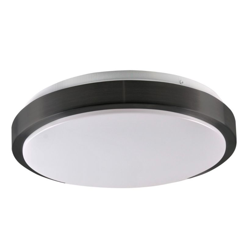 Plafon sufitowy Polux Benedykt czarno-biały  2 x E27 x 20W IP20 wym: 8,5 x 33 x 33 cm - 1 szt.