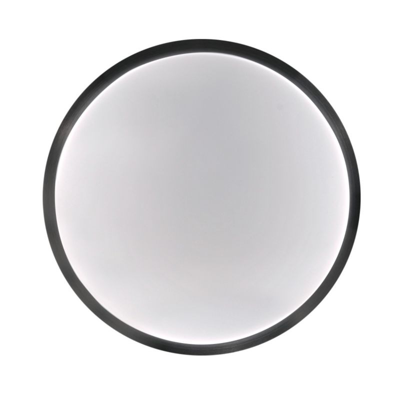 Plafon sufitowy Polux Benedykt czarno-biały  2 x E27 x 20W IP20 wym: 8,5 x 33 x 33 cm - 1 szt.
