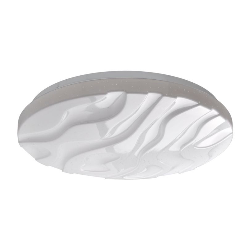 Plafon sufitowy Polux Cloud  biały LED 18W 4000K 1850lm  IP44 wym: 6,5 x 33 x 33 cm tworzywo sztuczne - 1 szt.