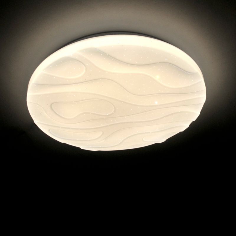 Plafon sufitowy Polux Cloud  biały LED 18W 4000K 1850lm  IP44 wym: 6,5 x 33 x 33 cm tworzywo sztuczne - 1 szt.