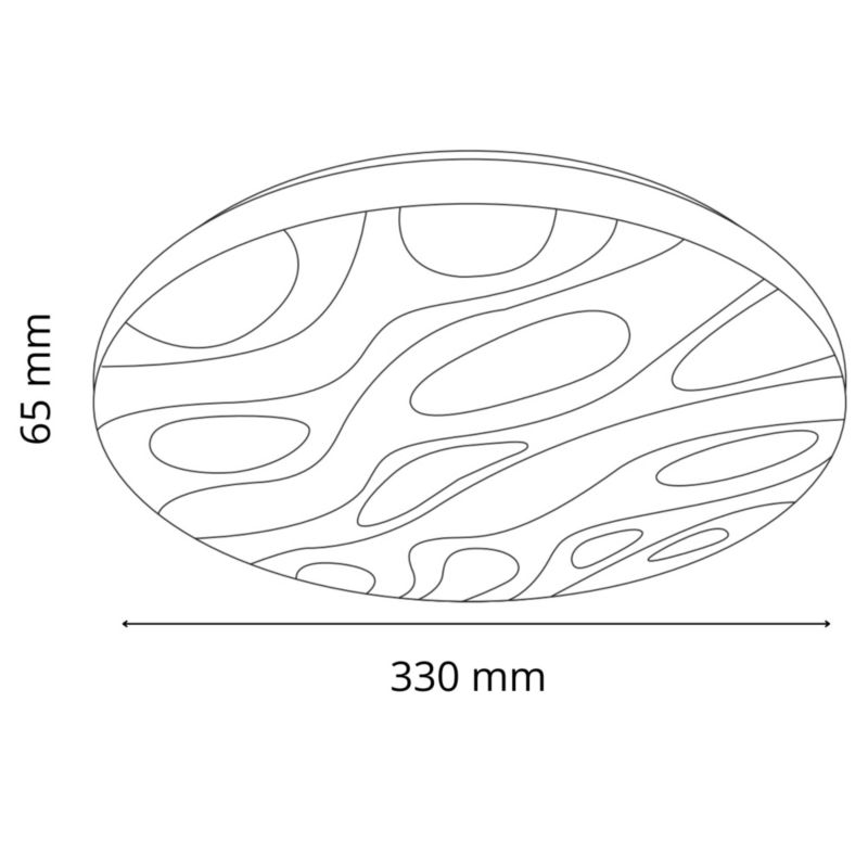 Plafon sufitowy Polux Cloud  biały LED 18W 4000K 1850lm  IP44 wym: 6,5 x 33 x 33 cm tworzywo sztuczne - 1 szt.
