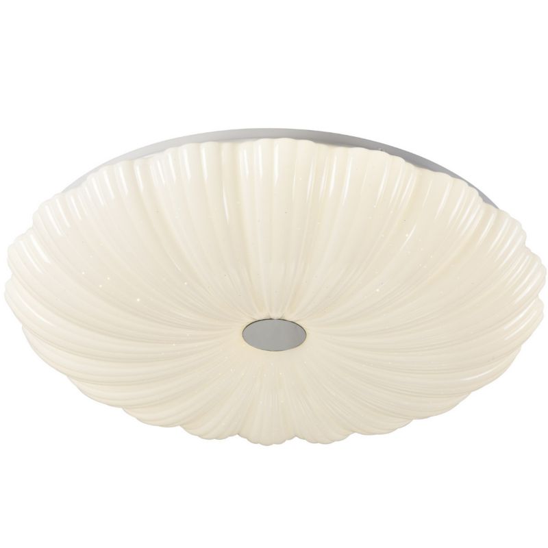 Plafon sufitowy Polux Flower biały LED 72W 3000K-6500K 8000lm  IP20 wym: 9,5 x 48 x 48 cm tworzywo sztuczne - 1 szt.