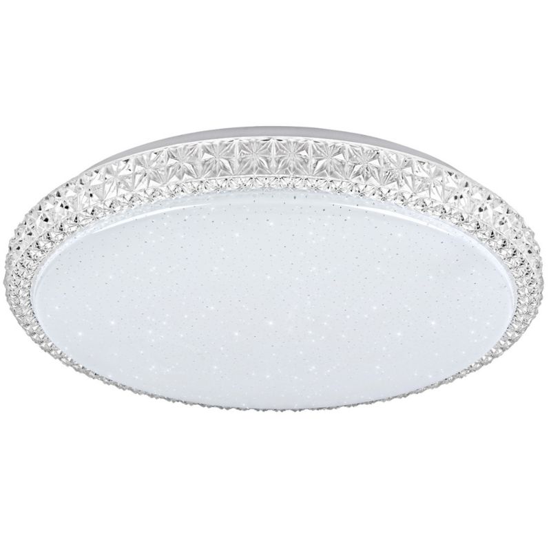 Plafon sufitowy Polux Irina  biało-przeźroczysty akryl LED 68W 3000K-6500K 7500lm  IP20 wym: 7 x 50 x 50 cm - 1 szt.