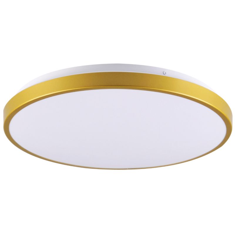Plafon sufitowy Polux Kern  biało-złoty LED 24W 4000K 2500lm  IP20 wym: 7 x 39 x 39 cm tworzywo sztuczne - 1 szt.