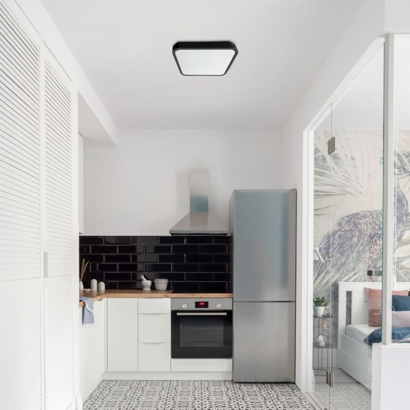 Plafon sufitowy Rabalux Alenzo biało-czarny LED 36W 3000/4000/6000K 2270lm łazienkowy IP44 wym: 6,5 x 42 x 42 cm - 1 szt.