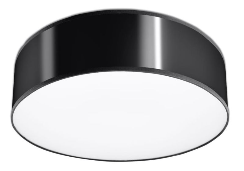 Plafon sufitowy Sollux Lighting Arena czarny  2 x E27 x  IP20 wym: 12 x 35 x 35 cm - 1 szt.