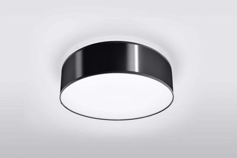 Plafon sufitowy Sollux Lighting Arena czarny  2 x E27 x  IP20 wym: 12 x 35 x 35 cm - 1 szt.