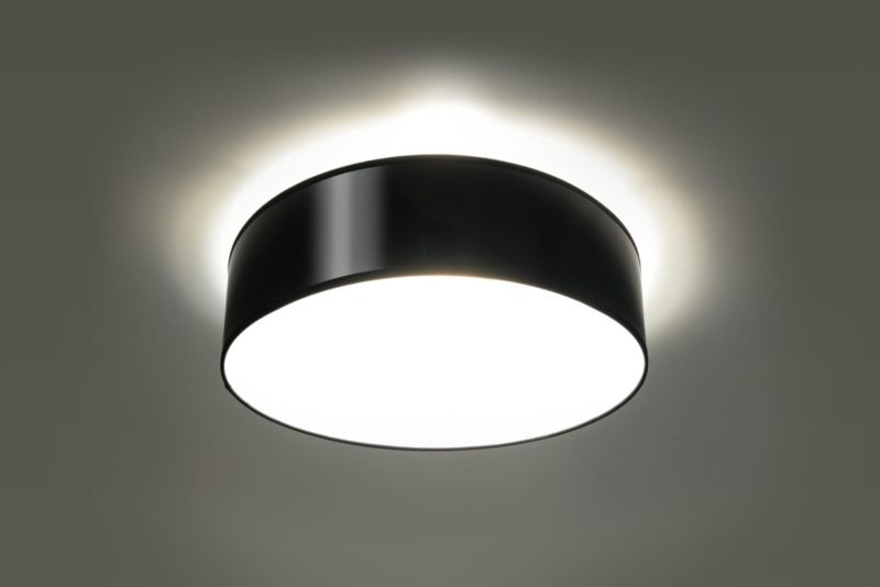 Plafon sufitowy Sollux Lighting Arena czarny  2 x E27 x  IP20 wym: 12 x 35 x 35 cm - 1 szt.