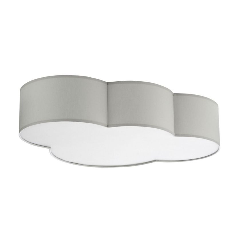 Plafon sufitowy TK-Lighting Cloud biało-szary  4 x E27 x 15W IP20 wym: 13 x 45 x 62 cm - 1 szt.