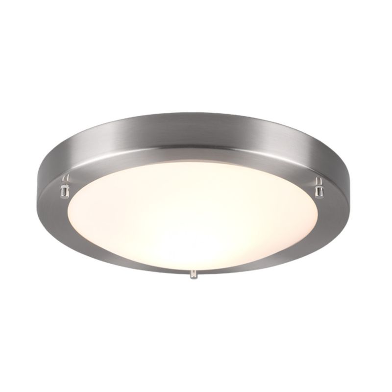 Plafon sufitowy Trio Condus srebrno-biały  1 x E27 x  IP44 wym: 8 x 31,5 x 31,5 cm - 1 szt.