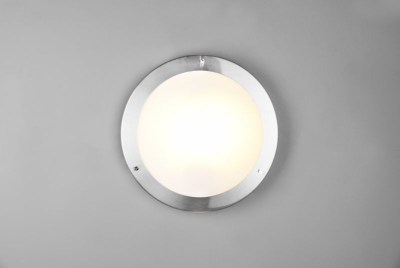 Plafon sufitowy Trio Condus srebrno-biały  1 x E27 x  IP44 wym: 8 x 31,5 x 31,5 cm - 1 szt.