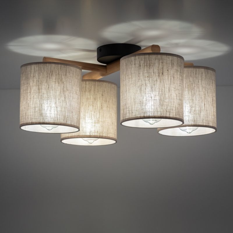 Plafon TK-Lighting Deva Nature Lampa Sufitowa 4 -1szt.