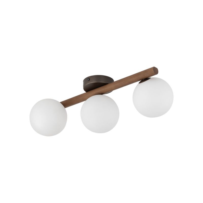 Plafon TK-Lighting Estera drewno Orzech Lampa Sufitowa 3 - 1 szt.