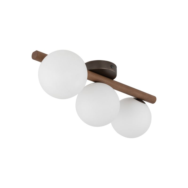 Plafon TK-Lighting Estera drewno Orzech Lampa Sufitowa 3 - 1 szt.