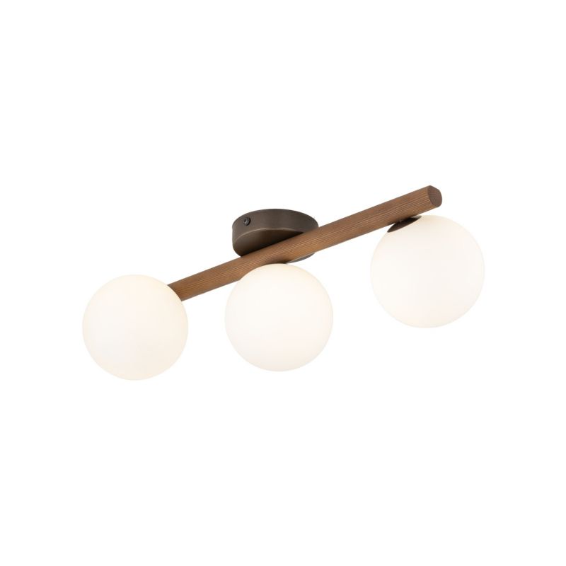 Plafon TK-Lighting Estera drewno Orzech Lampa Sufitowa 3 - 1 szt.