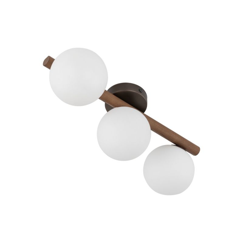Plafon TK-Lighting Estera drewno Orzech Lampa Sufitowa 3 - 1 szt.