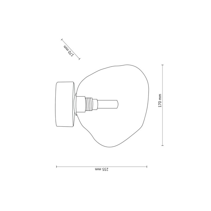 Plafon TK-Lighting Lava Brown 1Xg9 - 1szt.