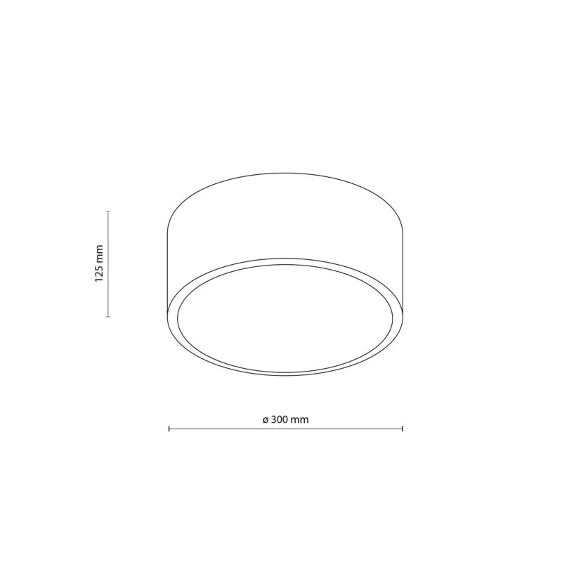 Plafon TK Lighting Livo 2 x E27 IP54 czarny