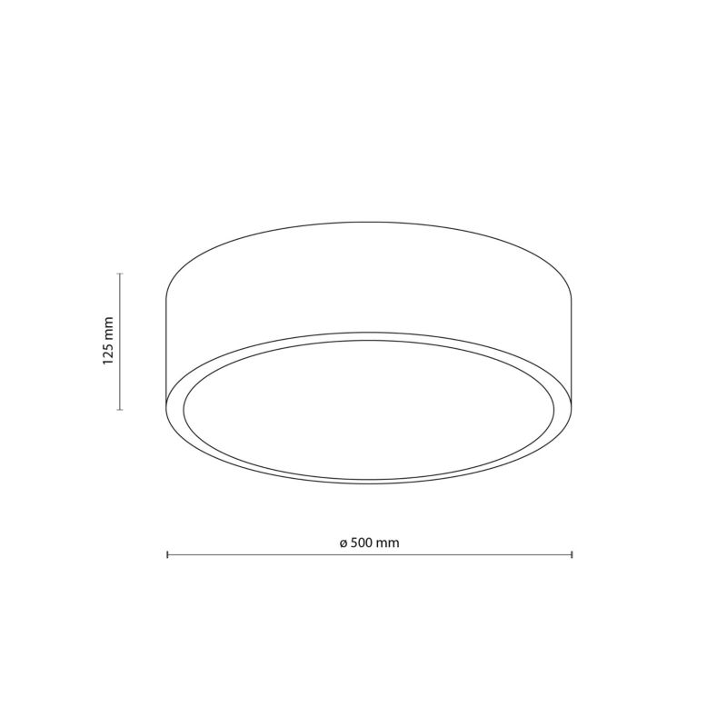 Plafon TK Lighting Livo 4 x E27 IP54 biały