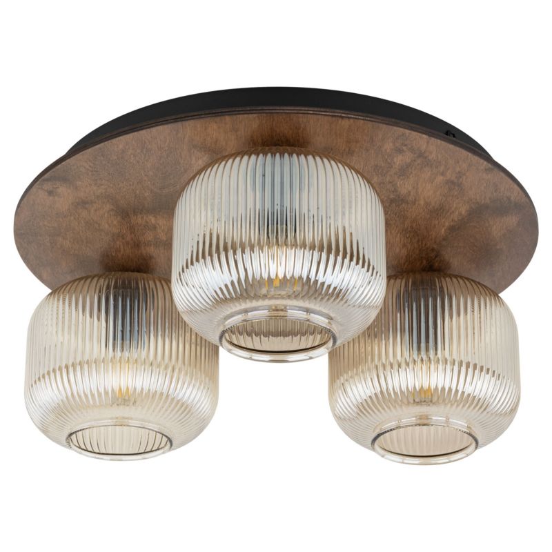 Plafon TK-Lighting Salvia Brown Lampa Sufitowa 3Xe14 -1szt.