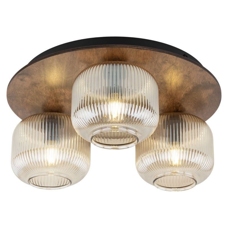 Plafon TK-Lighting Salvia Brown Lampa Sufitowa 3Xe14 -1szt.