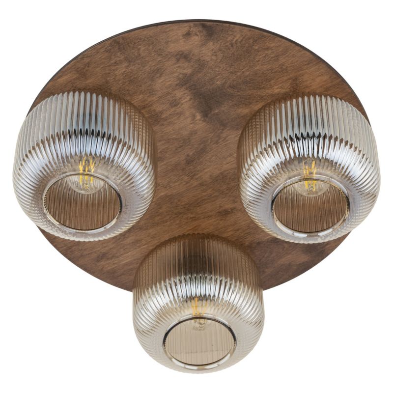 Plafon TK-Lighting Salvia Brown Lampa Sufitowa 3Xe14 -1szt.