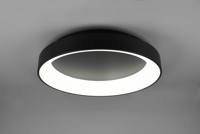 Plafon Trio AVELON czarny okrągły 60cm LED 48W 2700-6000K 5600lm IP20 - 1 szt.