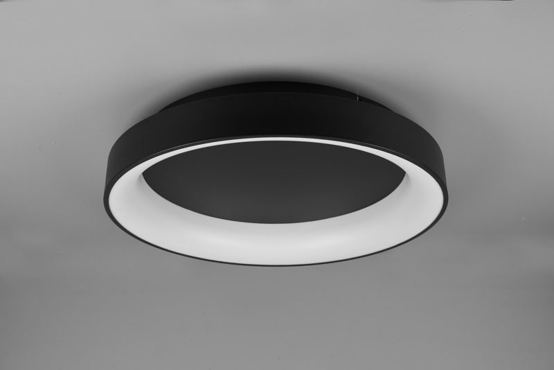 Plafon Trio AVELON czarny okrągły 60cm LED 48W 2700-6000K 5600lm IP20 - 1 szt.