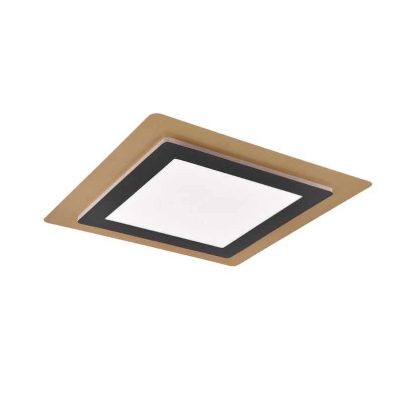 Plafon Trio MORGAN czarno-złoty-odcienie złota kwadratowy 45cm LED 46W 2700-6500K 6000lm IP20 - 1 szt.