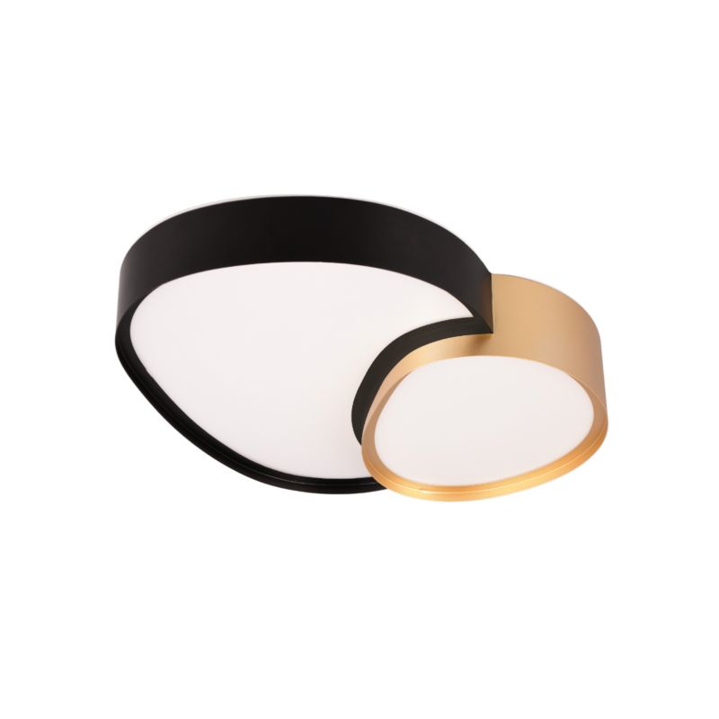 Plafon Trio RISE czarno-złoty-biały owalny 43cm LED 21W 2700-6500K 2400lm IP20 - 1 szt.