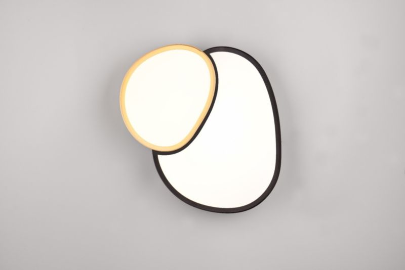 Plafon Trio RISE czarno-złoty-biały owalny 43cm LED 21W 2700-6500K 2400lm IP20 - 1 szt.