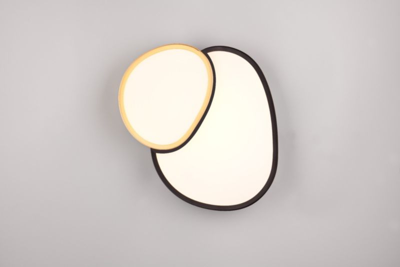 Plafon Trio RISE czarno-złoty-biały owalny 43cm LED 21W 2700-6500K 2400lm IP20 - 1 szt.