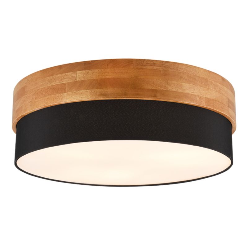 Plafon Trio Seasons jasne drewno-czarny-biały  3 x E27 x 40W IP20 wym: 22 x 50 x 50 cm - 1 szt.