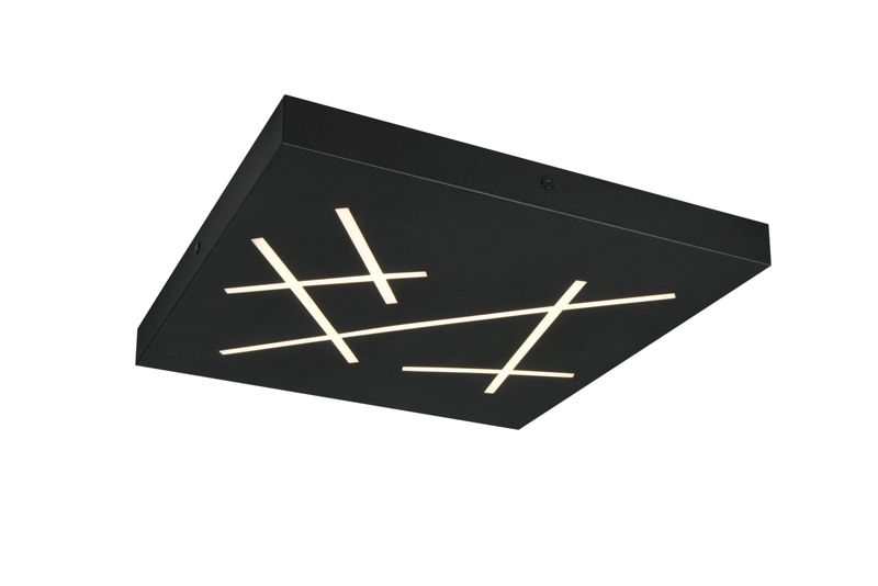 Plafon Trio SNIP czarno-biały kwadratowy 50cm LED 24W 2700-6500K 2800lm IP20 - 1 szt.