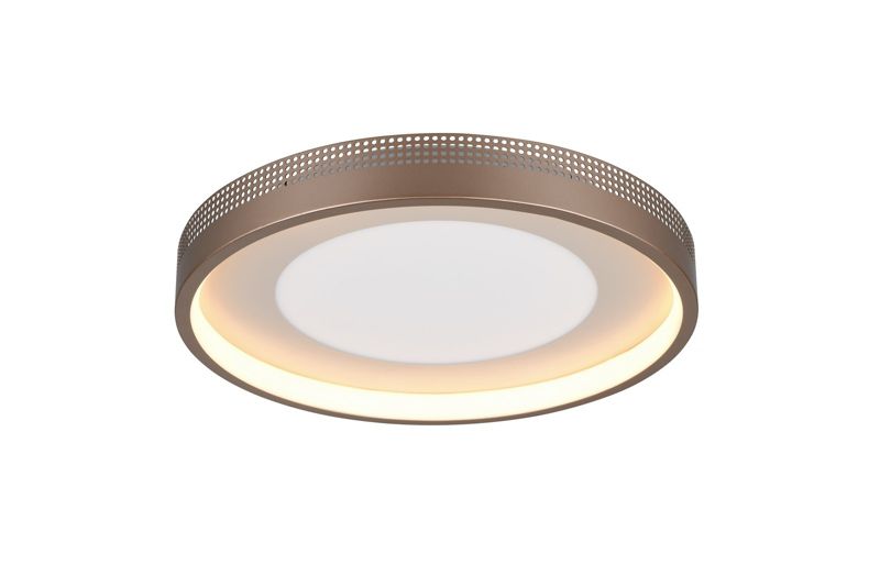 Plafon Trio SOLEA kawowo-biały okrągły 40cm LED 36W 3000K 4700lm IP20 - 1 szt.