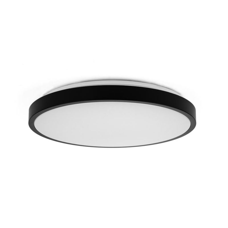 Plafon V-TAC  czarno-biały LED 18W 4000K 1830lm  IP44 wym: 6 x 29,5 x 29,5 cm tworzywo sztuczne - 1 szt.