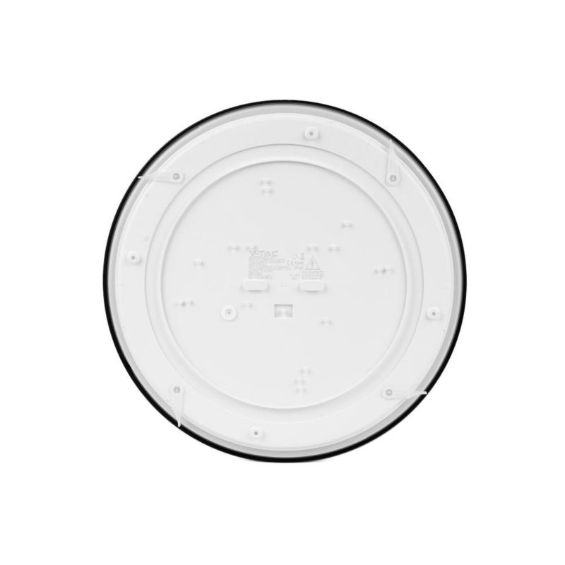 Plafon V-TAC  czarno-biały LED 18W 4000K 1830lm  IP44 wym: 6 x 29,5 x 29,5 cm tworzywo sztuczne - 1 szt.