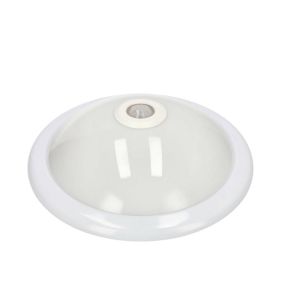 Plafon z czujnikiem ruchu Edo i zmierzchu Aplis White Sensor, 2xE27, 30cm, IP20, biały, okrągły 1 szt.