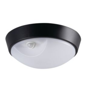 Plafoniera LED LightLogic LL CHAO 14W-PIR-B 66310 okrągła czarna IP 65 1 szt.