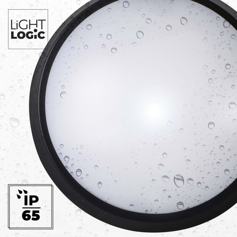 Plafoniera LED LightLogic LL CHAO 18W-B 66309 okrągła czarna 21cm IP65 1700lm  1 szt.
