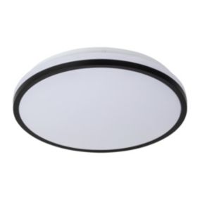 Plafoniera LED LightLogic LL LECCE PLAFON 16W B 66333 czarna okrągła 1000lm 28cm 1 szt.