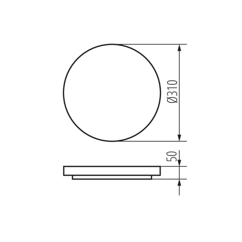 Plafoniera LED LightLogic LL PLAFON 01 17W 66050  klosz bezcieniowa , natynkowa 1 szt.
