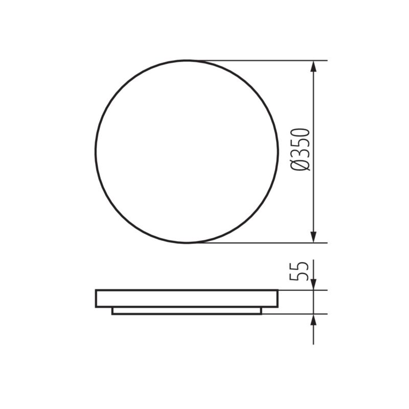 Plafoniera LED LightLogic LL PLAFON 01 24W 66051 klosz ,bezcieniowa sufitowa, natynkowa 1 szt.